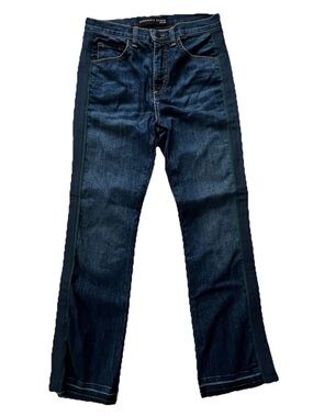 Veronica Beard Carly Kick Flare High Rise Jeans Womens 26/2 Tuxedo Stripe Denim